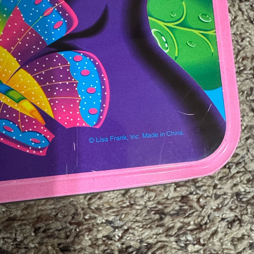 Vintage Lisa Frank kittens and butterflies collectible tin container - Picture 15 of 15
